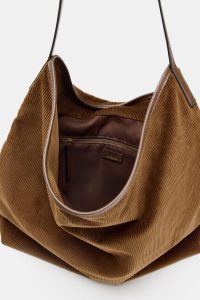 کیف توت زنانه افکت مخمل کبریتی زارا – ZARA