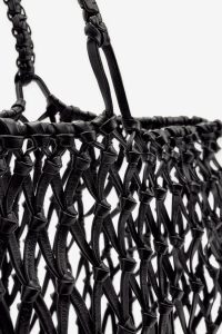 کیف توت زنانه چرمی بافت‌دار بزرگ لیمیتد ادیشن زارا – ZARA