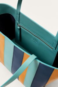 کیف توت زنانه چرمی راه‌راه لیمیتد ادیشن زارا – ZARA