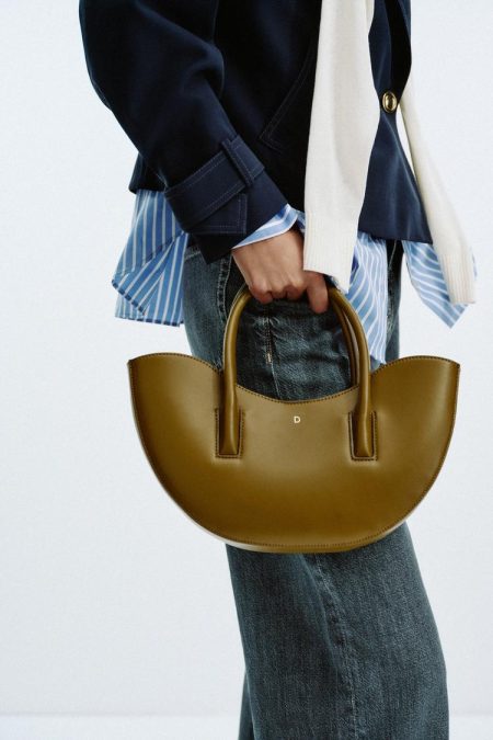 کیف توت زنانه کوچک بیضی زارا – ZARA
