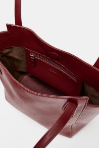 کیف توت زنانه کوچک دوخت‌دار روی دسته زارا – ZARA