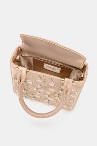 کیف دستی زنانه ساختارمند گلدوزی‌شده زارا – ZARA