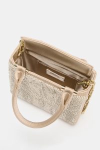 کیف دستی زنانه مرواریدی ساتن‌نما زارا – ZARA