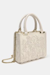 کیف دستی زنانه مرواریدی ساتن‌نما زارا – ZARA