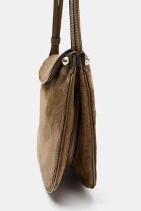 کیف دستی زنانه چرمی درب‌دار زارا – ZARA