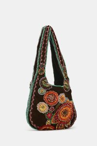 کیف دوشی زنانه گلدوزی‌شده زارا – ZARA