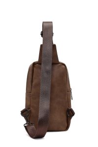 کیف دوشی مردانه قهوه‌ای دری مد