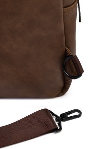 کیف دوشی مردانه قهوه‌ای دری مد