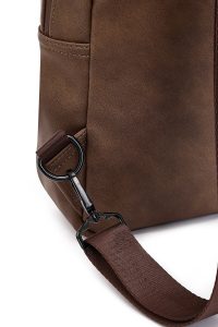 کیف دوشی مردانه قهوه‌ای دری مد