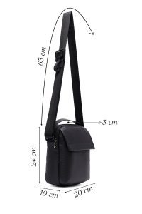 کیف دوشی مردانه مشکی D-Pack دری مد