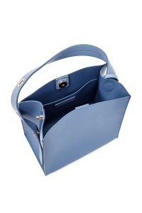 کیف زنانه آبی با جزئیات اکسسوری دری مد