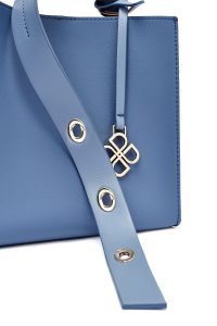 کیف زنانه آبی با جزئیات اکسسوری دری مد