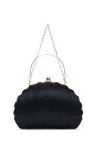 کیف زنانه آبی بلند زنجیری پولکی مکعبی ابی دری مد