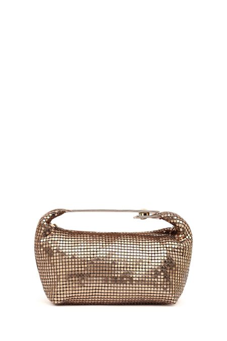 کیف زنانه برنزی مینی پولک‌دار دری مد