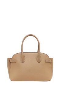 کیف زنانه بژ بلند طرح‌دار دری مد