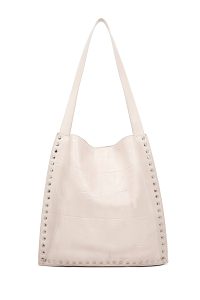 کیف زنانه بژ طرح‌دار دری مد