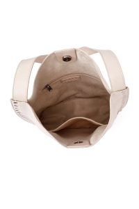 کیف زنانه بژ طرح‌دار دری مد