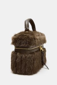 کیف زنانه خز مصنوعی سخت زارا – ZARA