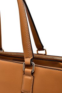 کیف زنانه دستی عسلی بند بلند دری مد