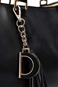 کیف زنانه دستی مشکی بند بلند دری مد