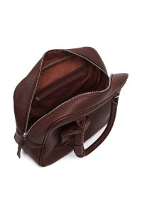 کیف زنانه زرشکی بلند بنددار دری مد