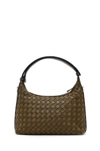 کیف زنانه سبز بلند بافت مینی دری مد