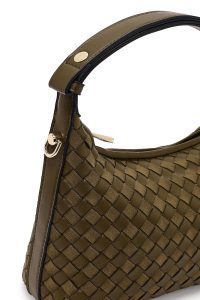 کیف زنانه سبز بلند بافت مینی دری مد