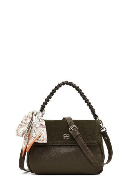 کیف زنانه سبز زیتونی بلند سوئیت دری مد