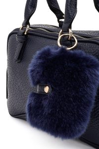 کیف زنانه سرمه‌ای بلند با اکسسوری دری مد