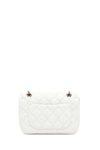 کیف زنانه سفید بلند لحافی دری مد