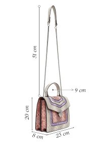 کیف زنانه صورتی بلند دری مد