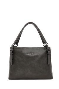 کیف زنانه طوسی بلند بنددار دری مد