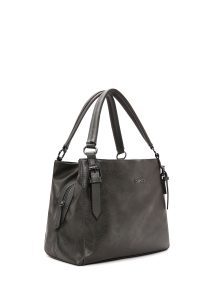 کیف زنانه طوسی بلند بنددار دری مد