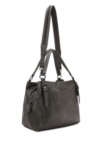 کیف زنانه طوسی بلند بنددار دری مد