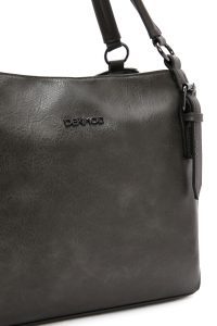 کیف زنانه طوسی بلند بنددار دری مد