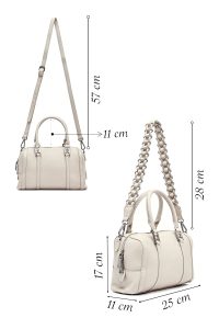 کیف زنانه طوسی بلند دری مد