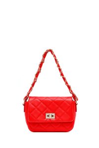 کیف زنانه قرمز بلند لحافی دری مد