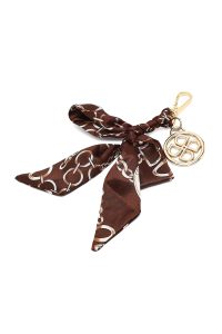 کیف زنانه قهوه‌ای بلند با اکسسوری دری مد