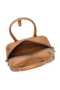 کیف زنانه قهوه‌ای بلند بنددار مینی دری مد