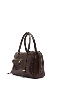 کیف زنانه قهوه‌ای بلند دری مد