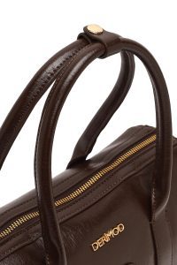 کیف زنانه قهوه‌ای بلند دری مد