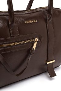 کیف زنانه قهوه‌ای بلند دری مد