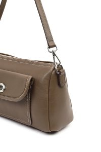 کیف زنانه قهوه‌ای بلند دری مد