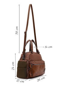 کیف زنانه قهوه‌ای بلند دری مد