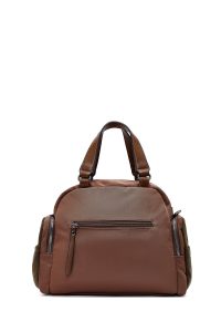 کیف زنانه قهوه‌ای بلند دری مد