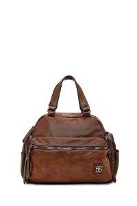 کیف زنانه قهوه‌ای بلند دری مد