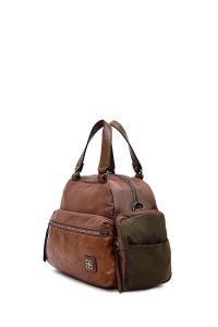 کیف زنانه قهوه‌ای بلند دری مد