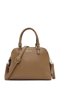 کیف زنانه قهوه‌ای بلند دری مد