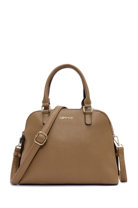 کیف زنانه قهوه‌ای بلند دری مد