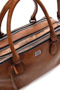 کیف زنانه قهوه‌ای بلند دری مد